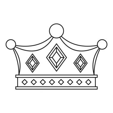 Prens tacı simgesi, anahat stili