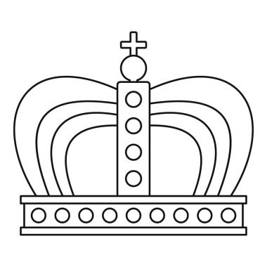 Monarşi taç simgesi, anahat stili