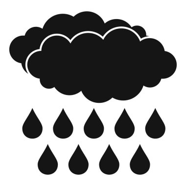 Yağmur simgesi, basit tarzı