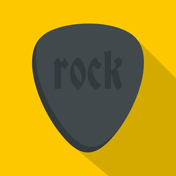 Icône pierre de roche, style plat — Image vectorielle