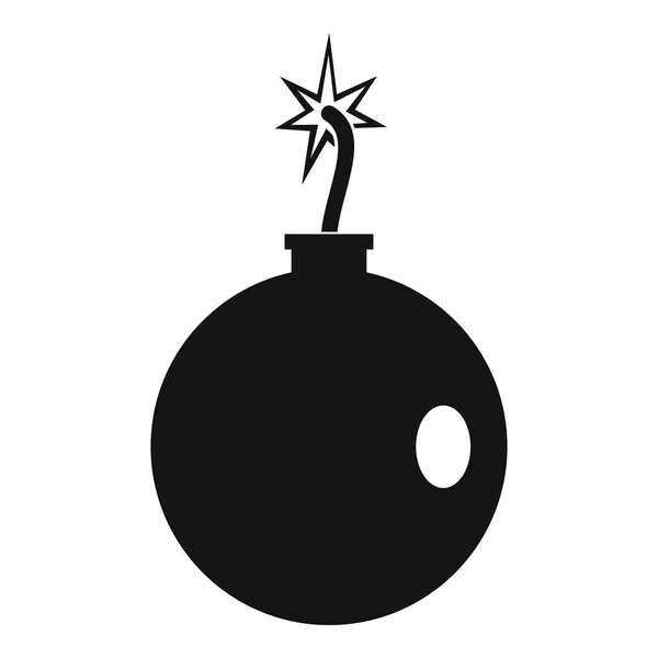 Icône de boule de canon, style simple — Image vectorielle