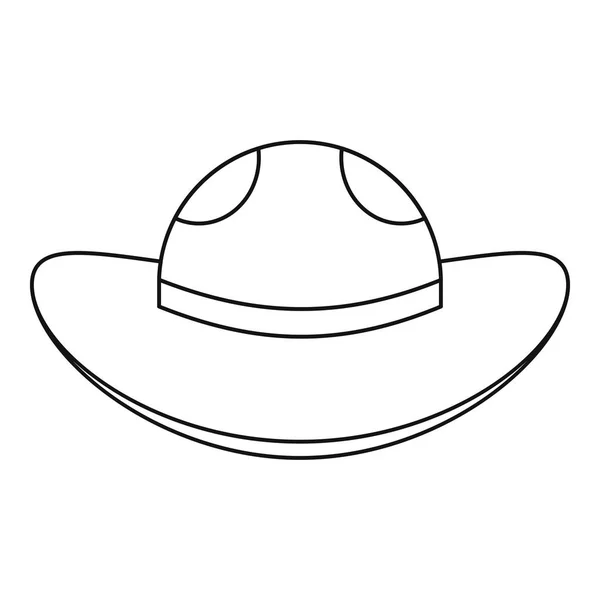 Icône chapeau de mer, style contour — Image vectorielle