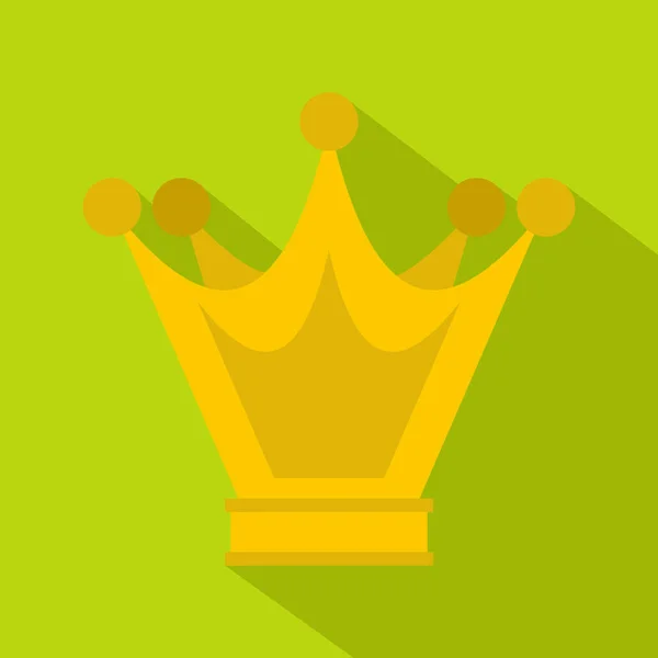 Princesa icono de la corona, estilo plano — Vector de stock