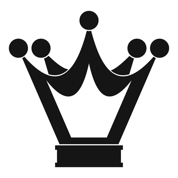 Princess crown pictogram, eenvoudige stijl — Stockvector