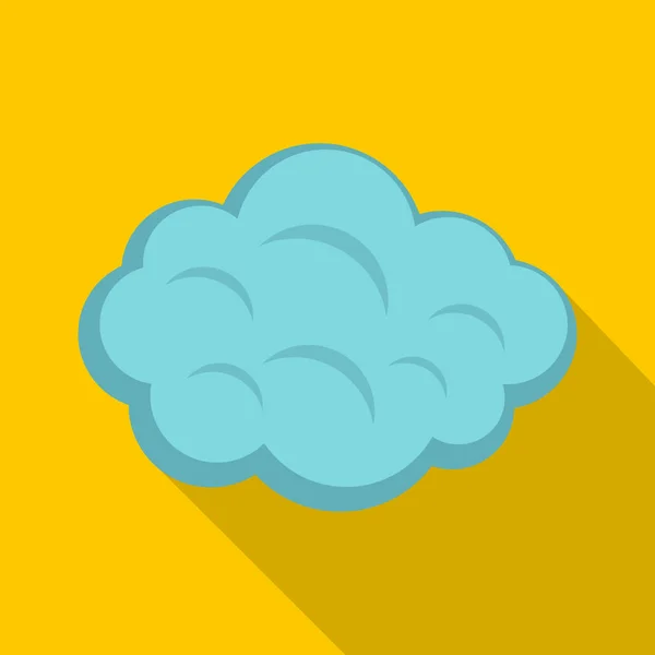Summer cloud icon, flat style — Stock Vector