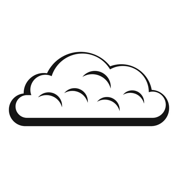 Ícone de nuvem de neve, estilo simples — Vetor de Stock