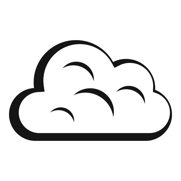 Ícone de nuvem grande, estilo simples — Vetor de Stock