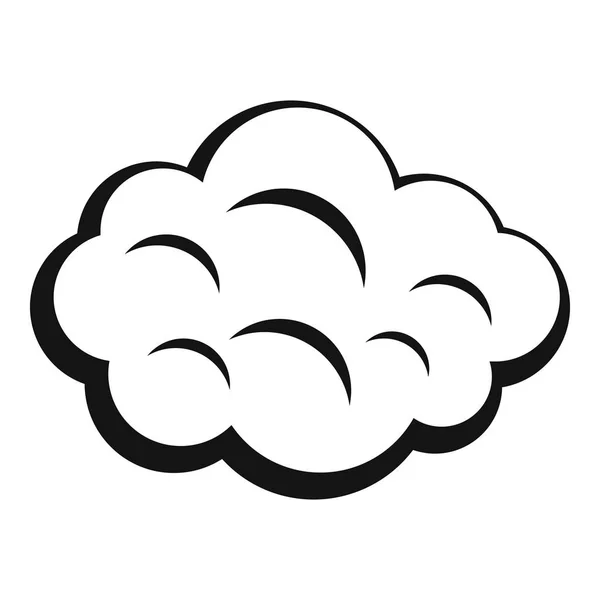 Sommaren cloud-ikonen, enkel stil — Stock vektor