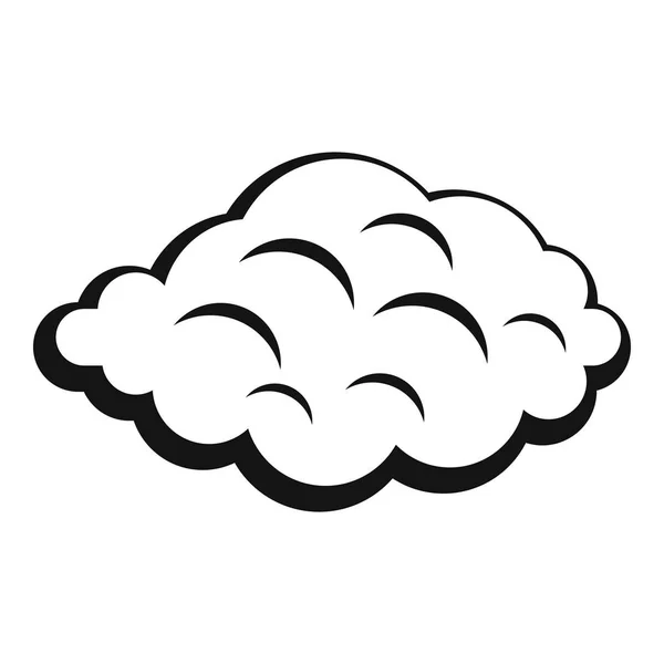 Litet moln ikon, enkel stil — Stock vektor