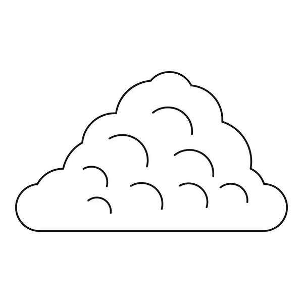 一个云形图标，大纲样式 — 图库矢量图片