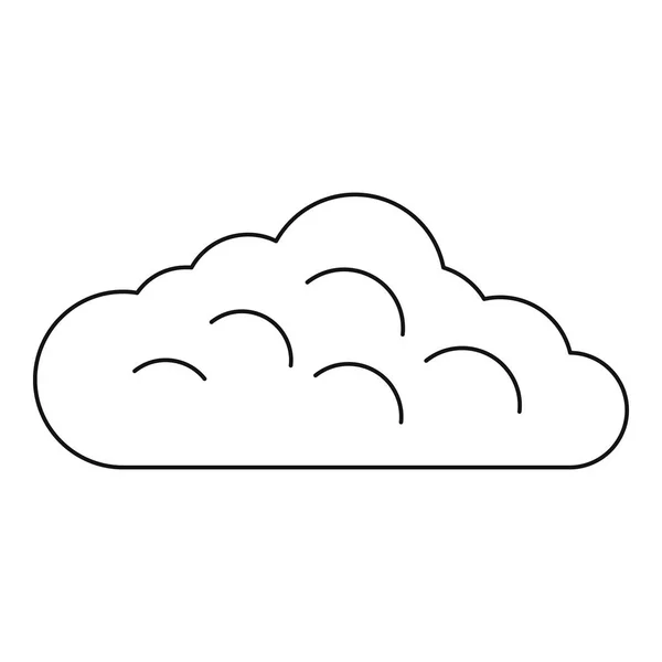 Sky cloud pictogram, Kaderstijl — Stockvector