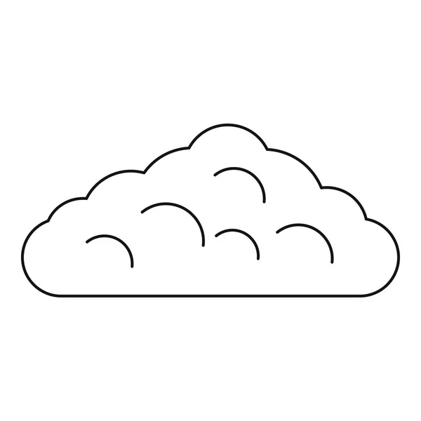 Иконка влажного облака, стиль контура — стоковый вектор