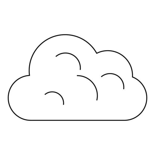 Großes Cloud-Symbol, Umrissstil — Stockvektor