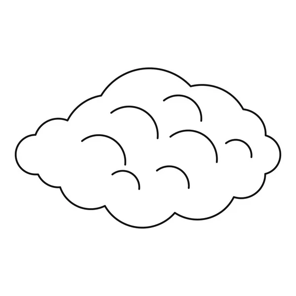 Small cloud icon, outline style — Stock Vector