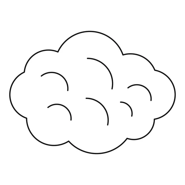 Icono de nube de verano, estilo de esquema — Vector de stock