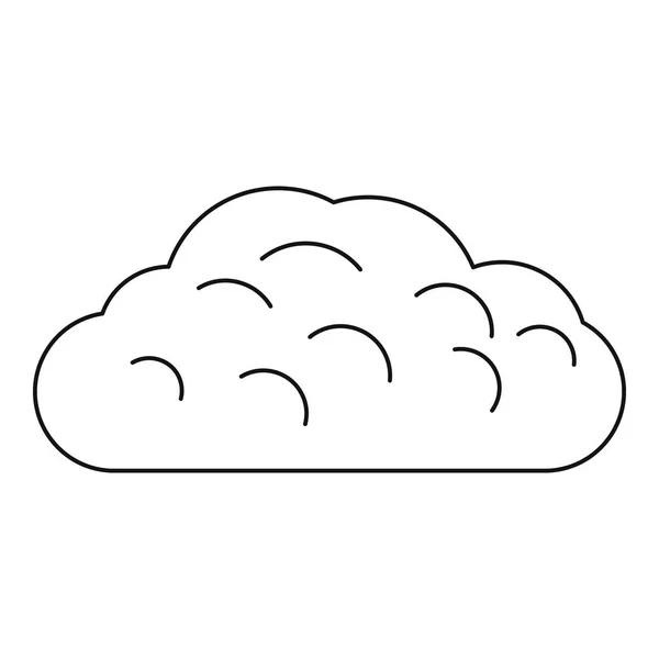 Icono de nube de invierno, estilo de esquema — Archivo Imágenes Vectoriales