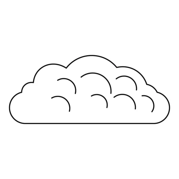 Иконка осеннего облака, стиль контура — стоковый вектор