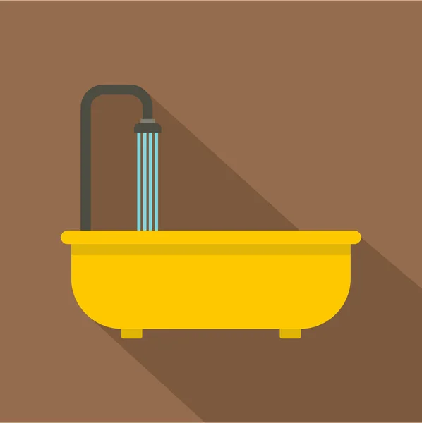 Icono de baño, estilo plano — Archivo Imágenes Vectoriales