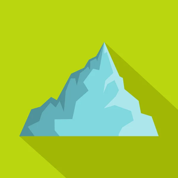 Icono de iceberg, estilo plano — Vector de stock