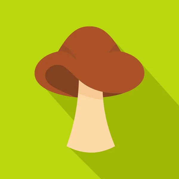 Icona a fungo piccolo, stile piatto — Vettoriale Stock