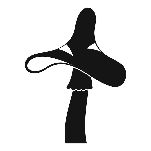Giftige paddestoel pictogram, eenvoudige stijl — Stockvector