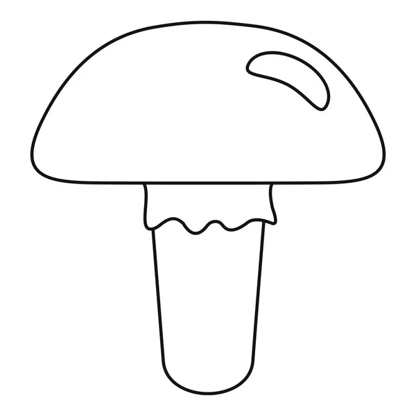 Giftig svamp ikon, dispositionsformat — Stock vektor