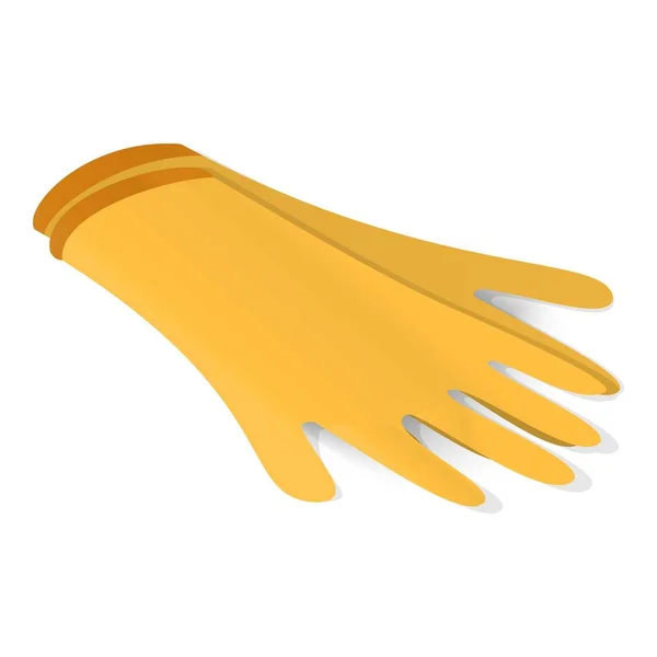 Иконка латексных перчаток, изометрический стиль — стоковый вектор