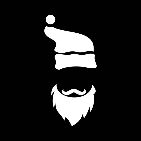 Barbe santa claus icône, style simple — Image vectorielle