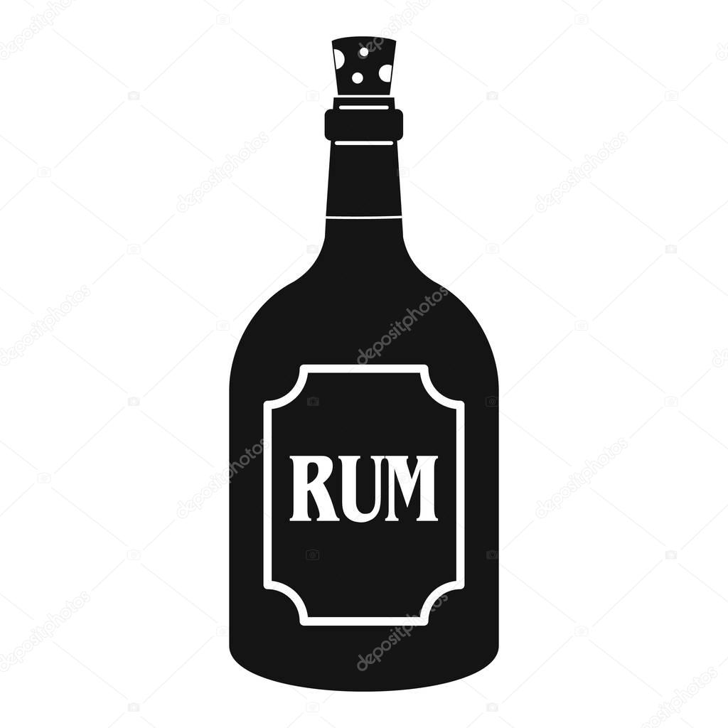 Rum icon. Simple illustration of rum vector icon for web