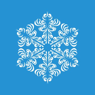 Eriyen kar tanesi simgesi, basit tarzı