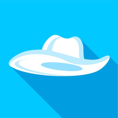 Yaz şapka simgesi, düz stil