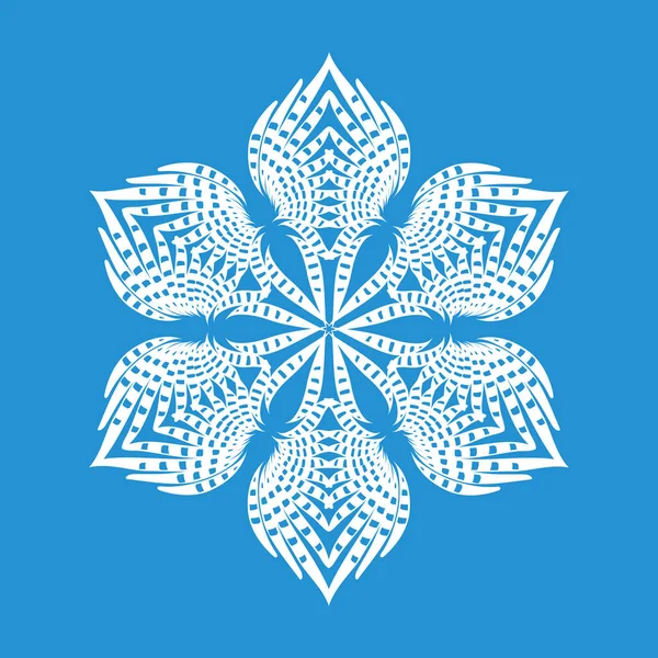 Icona fiocco di neve immaginato, stile semplice — Vettoriale Stock