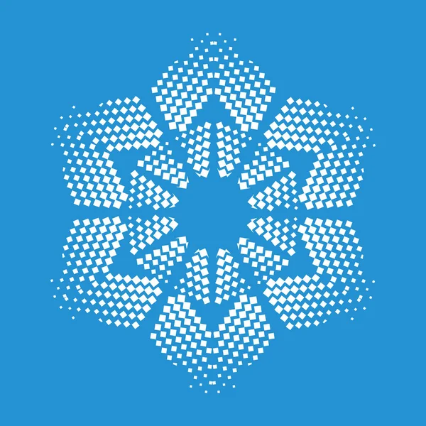 Figurate icona fiocco di neve, stile semplice — Vettoriale Stock