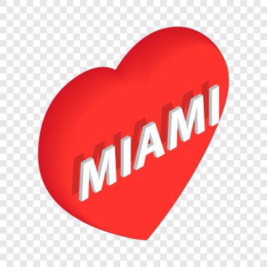 Aşk Miami izometrik simgesi
