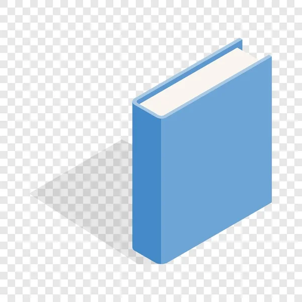 Libro azul ícono isométrico — Vector de stock