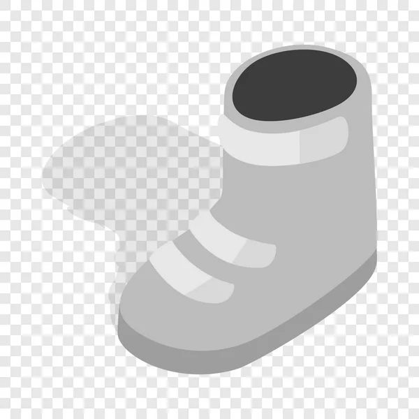 Snowboard boots isometric icon — Stock Vector