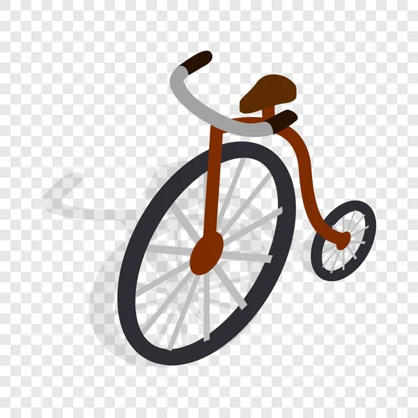 Ícone isométrico da bicicleta Highwheel —  Vetores de Stock