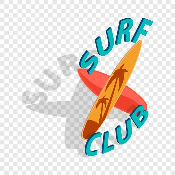 Изометрическая икона клуба серфинга — стоковый вектор