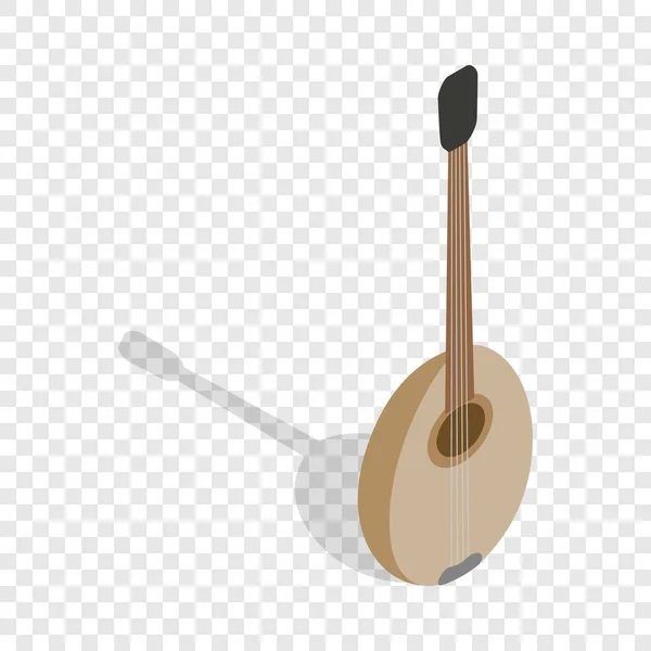 Instrumento musical turco tradicional isométrico — Vetor de Stock