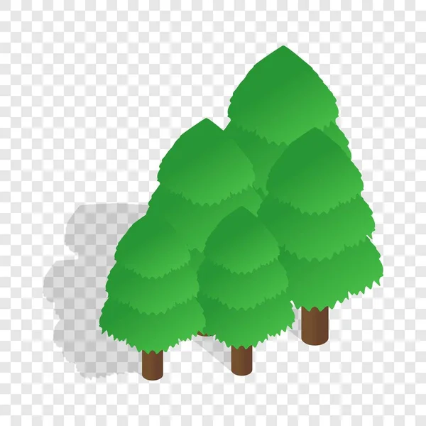 Árvores ícone isométrico — Vetor de Stock