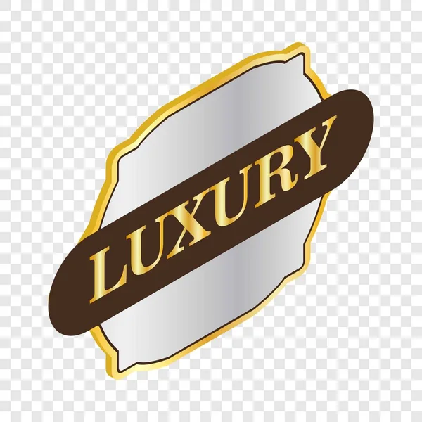 Etikett Qualität Luxus isometrisches Symbol — Stockvektor
