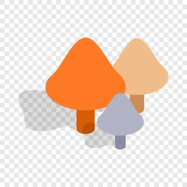 Изометрическая икона грибов — стоковый вектор