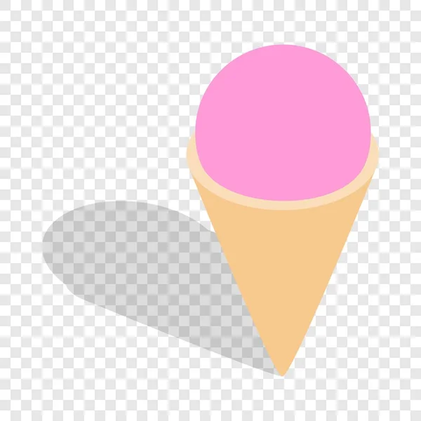 アイスクリーム等尺性のアイコン — ストックベクタ