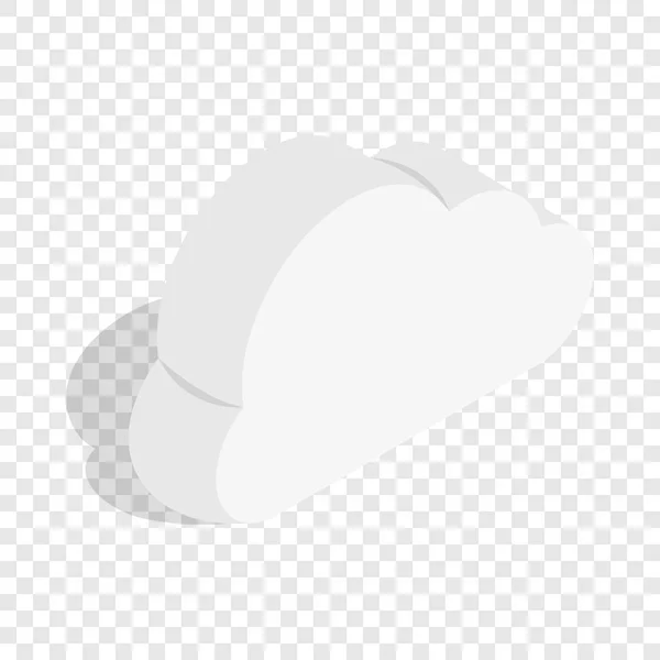 Whiye cloud izometrické ikony — Stockový vektor