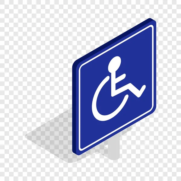 Ícone isométrico de handicap desativado —  Vetores de Stock