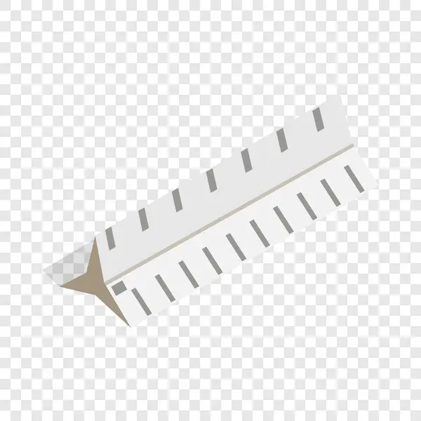 Drawing ruler isometric icon — Stock Vector