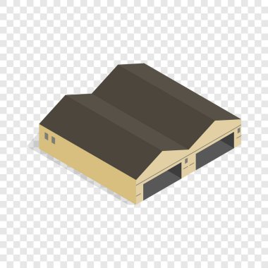 Hangar izometrik simgesi