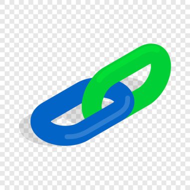 Zincir bağlantı izometrik simgesi