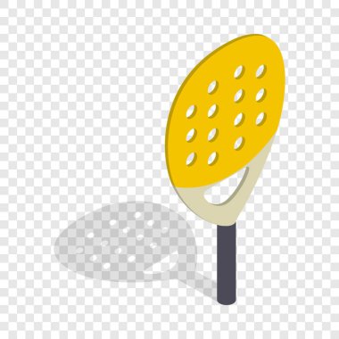 Kürek maç raket, izometrik 3d stili