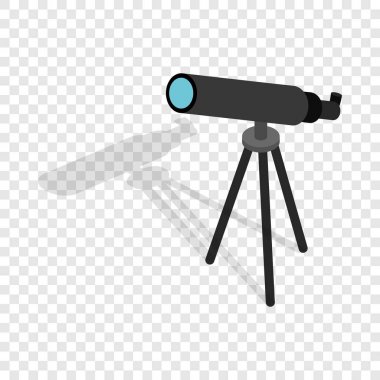 Teleskop izometrik simgesi